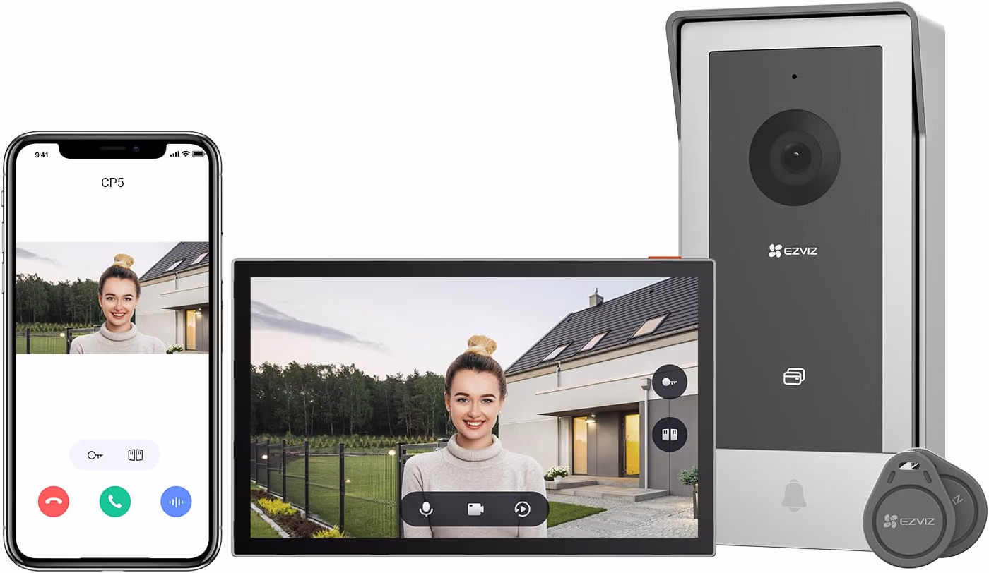 Videoportero WiFi 2 Hilos EZVIZ CP5 con Pantalla 7"